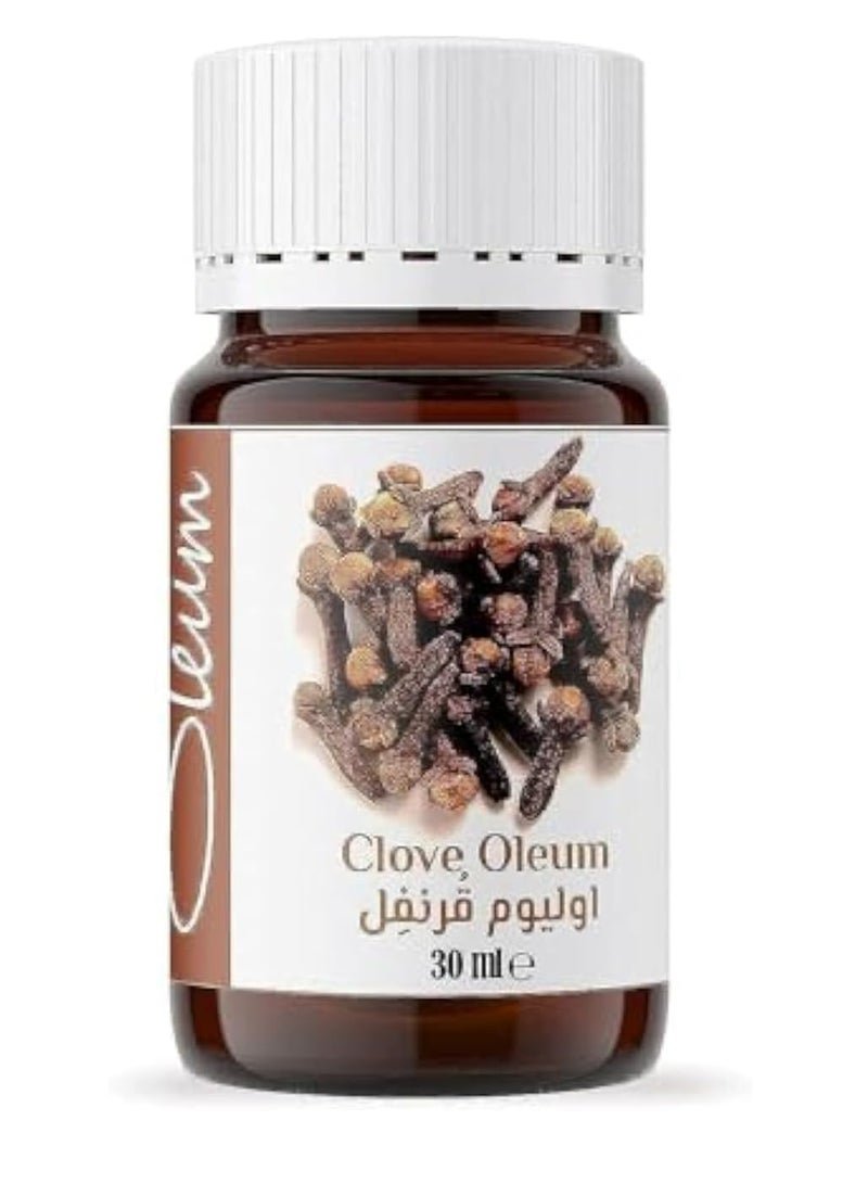Oleum Oleum Clove Essential Oil - 30 ml - 100% Pure and Unrefined - Therapeutic Oil with Unique Benefits, High Eugenol Content for Oral and Topical Use