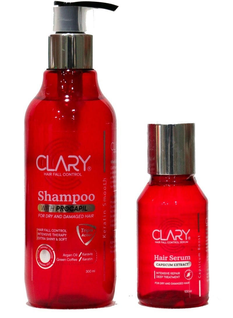 CLARY Clary Hair FalLl Procapil Shampoo 300 Ml + Serum 100 ML