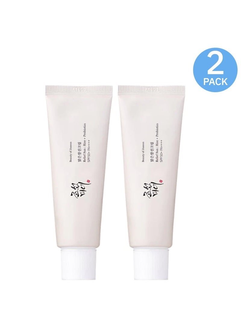 Beauty of Joseon Relief Sun : Rice + Probiotics 2 Pieces X 50 Mlml