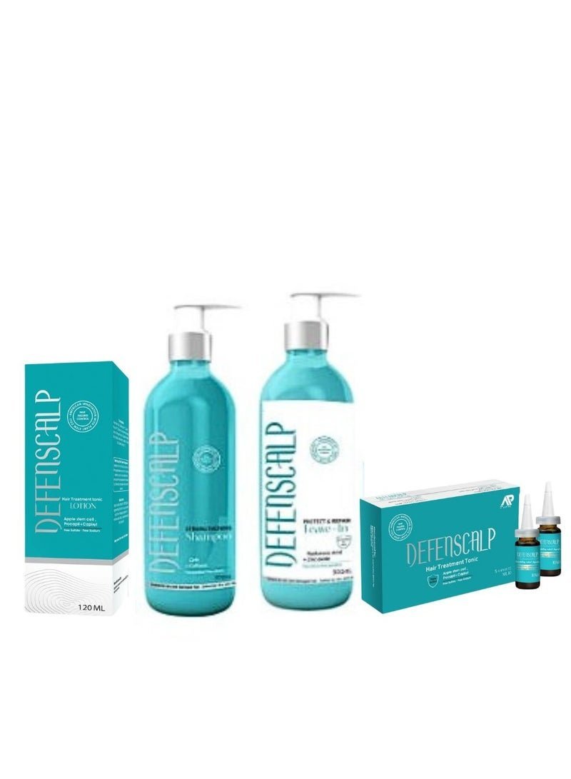 Defenscalp Hair Set | shampoo & Leave-in & Lotion & Ampoules