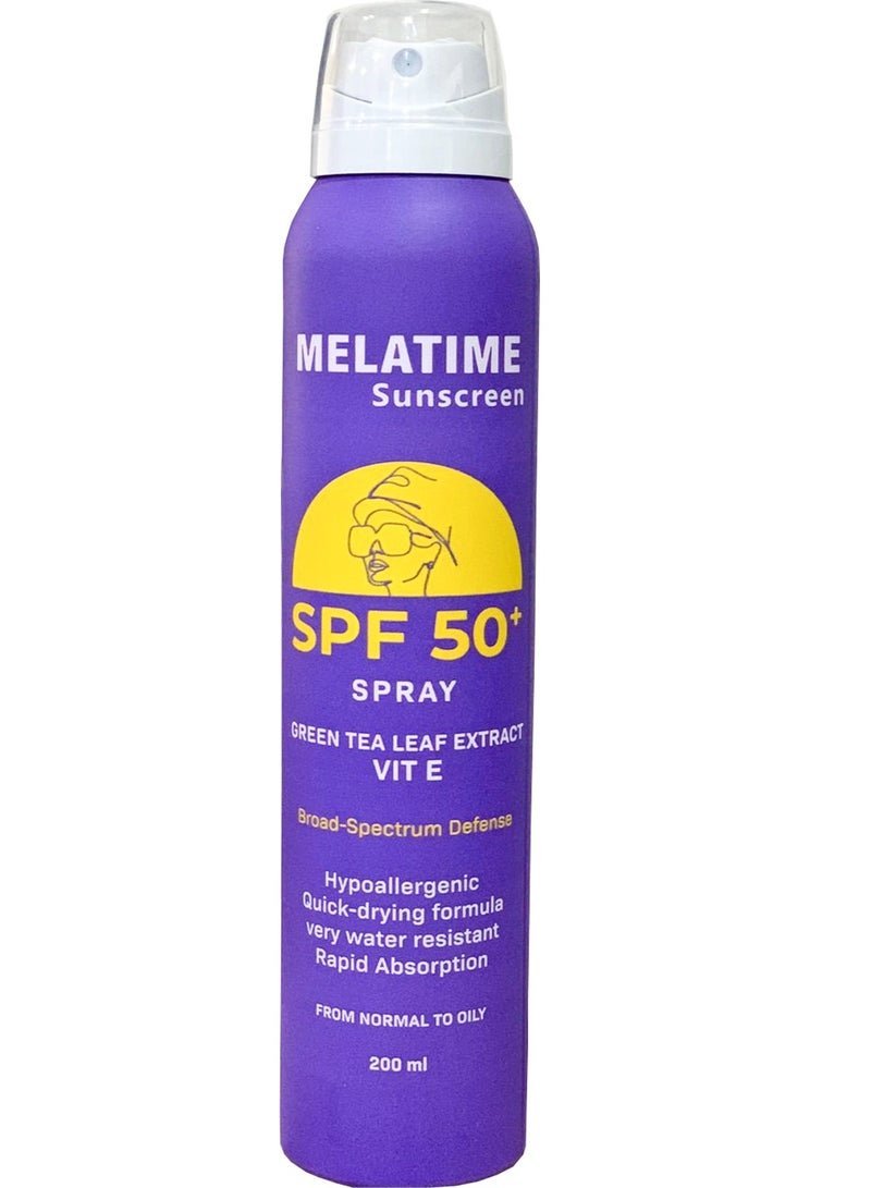 MELATIME Melatime Sunscreen Spray (SPF 50+) 200 ml
