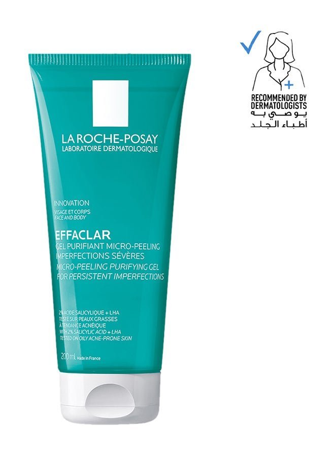 LA ROCHE-POSAY Effaclar Micropeeling Purifying Gel With 2% Salicylic Acid For LHA 200ml