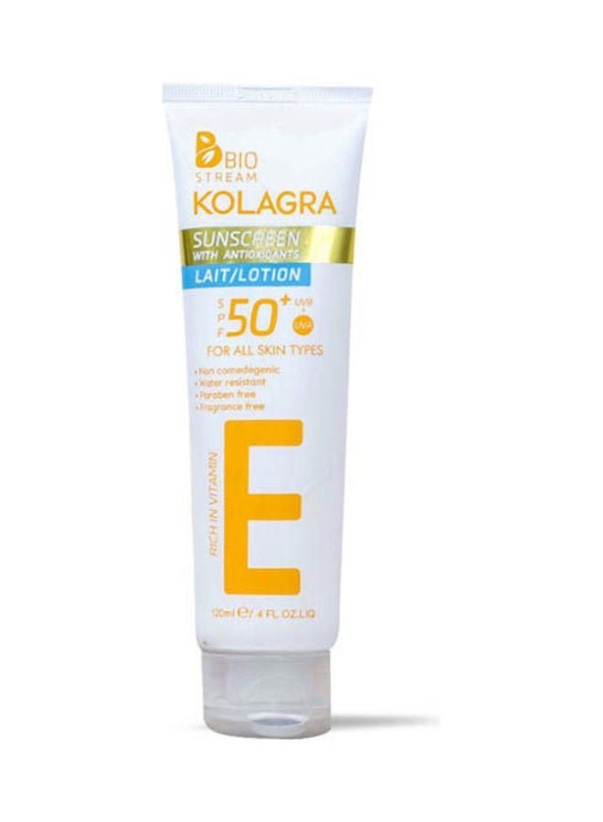 KOLAGRA Kolagra Sun Lotion Spf50+ White 120ml