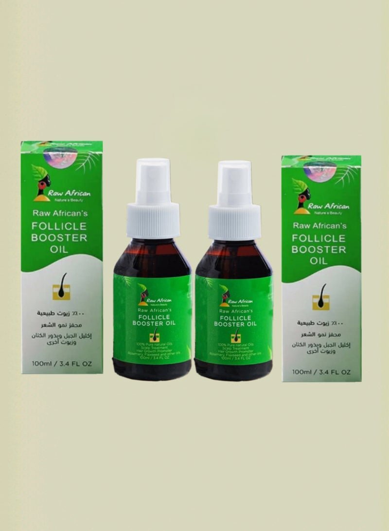 Raw African Twin Set Two Raw African Follicle Booster