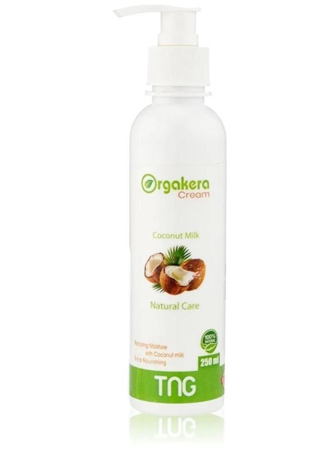 Orgakera Cream Cream Natural Care Moisturizer with Coconut Milk - 250 ml